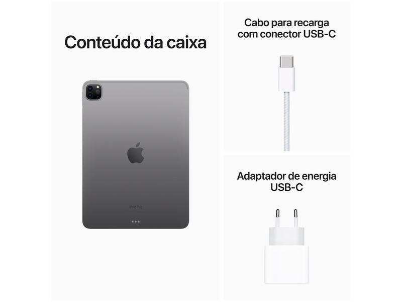 Apple iPad Pro 11” 4ª Geração Wi-Fi + Cellular - 256GB Cinza